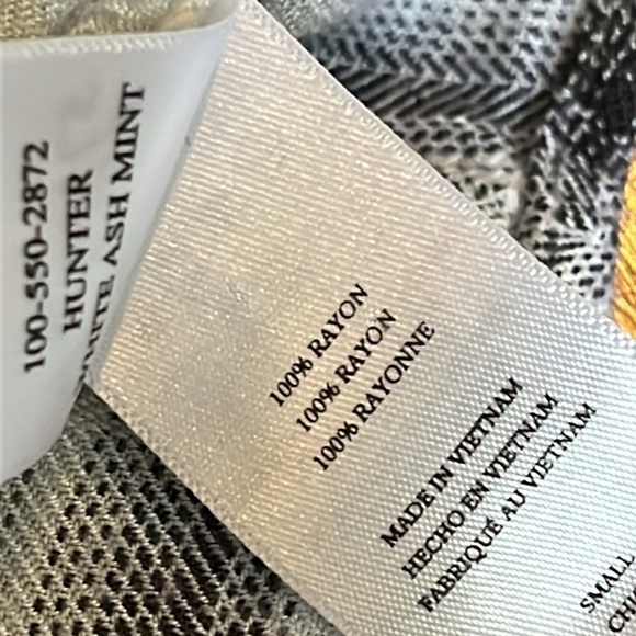 Rails | Hunter Button Down Plaid Flannel White Ash Mint Small Fall Cozy Campfire - Picture 10 of 12